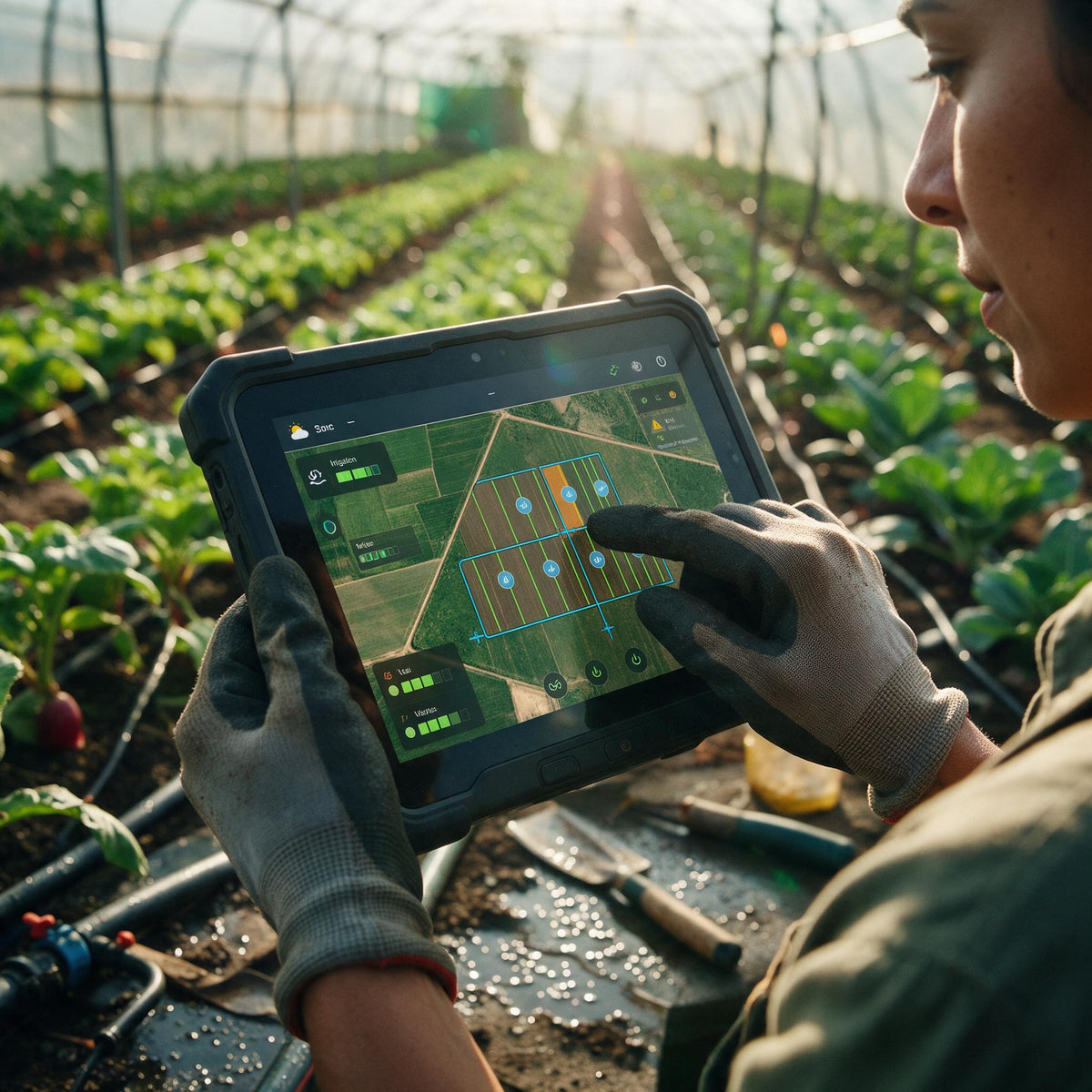 Discovery técnico de software — control de riego y cultivos en agricultura protegida